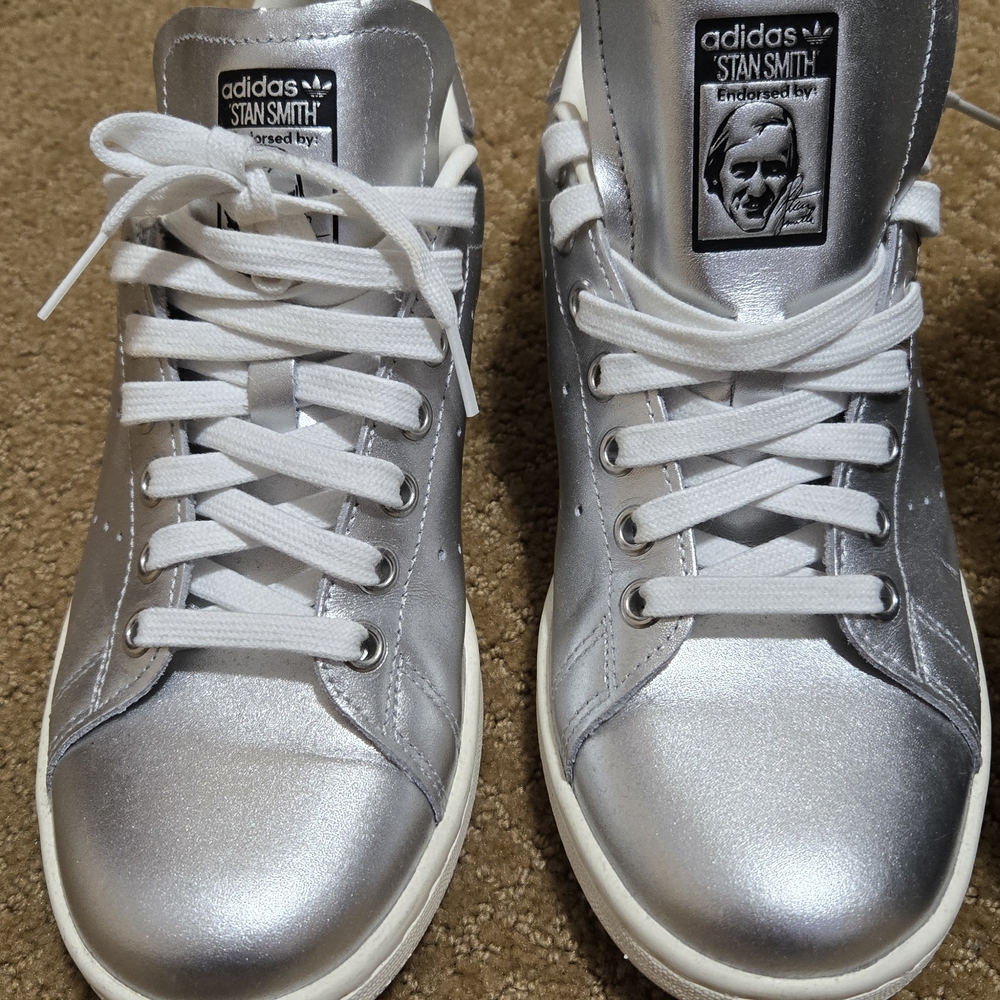 Adidas Silver Stan Smith Sneakers